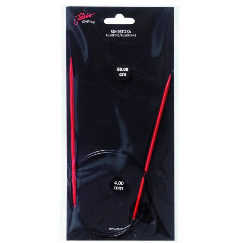 Extra rabatt Rundstickor Alu - 80 cm (2-12 mm flera valmöjligheter)