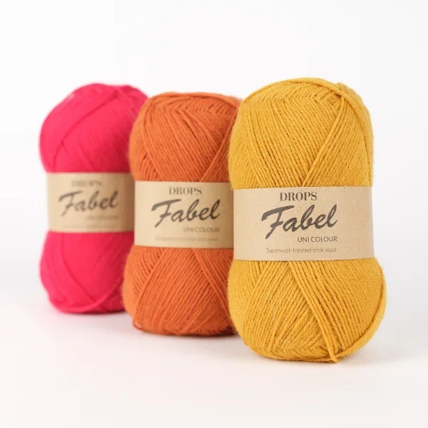 Fri frakt DROPS Fabel Uni Colour