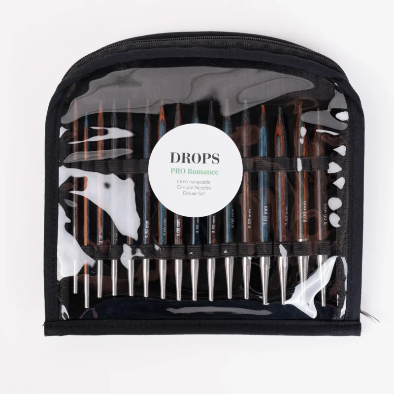 DROPS Pro Romance Utbytbara Rundstickor Deluxe Set Expressleverans