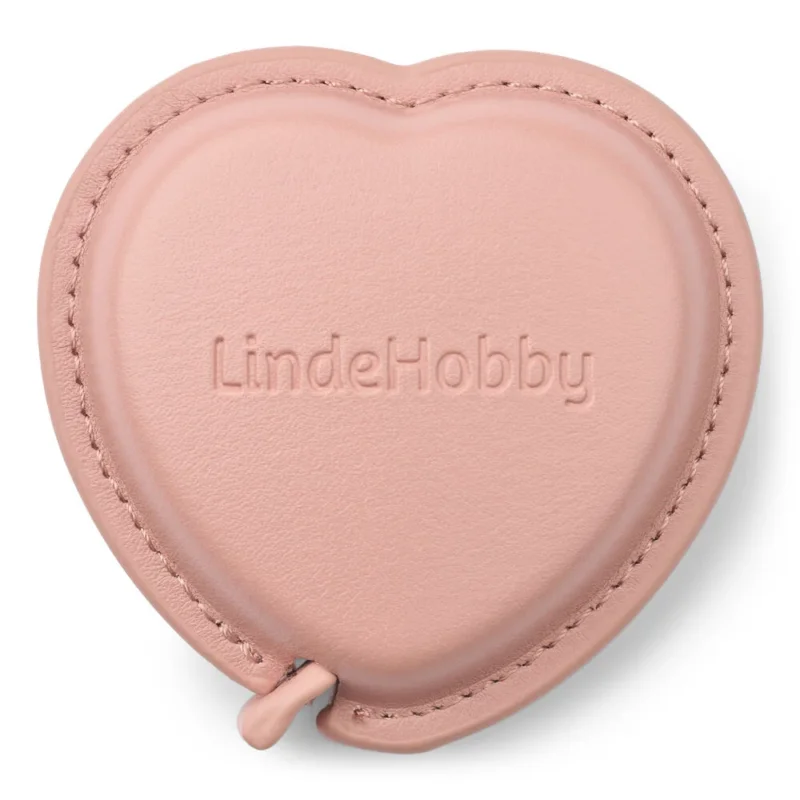 Extra rabatt LindeHobby Utdragbart Måttband, PU-läder, Hjärta, 150 cm