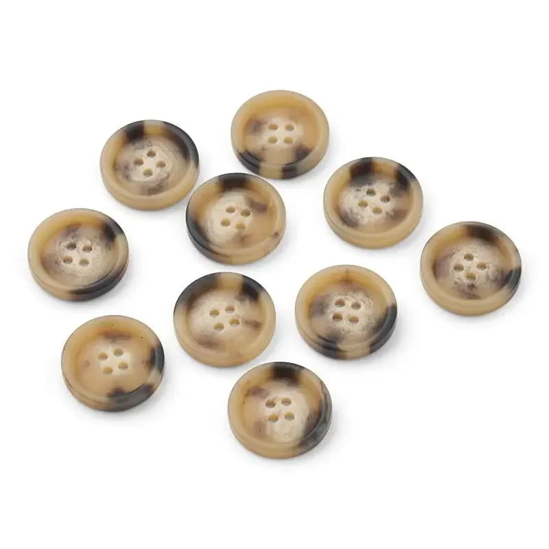 Billig HobbyArts Beige/Svarta Knappar, 23 mm, 10 st.