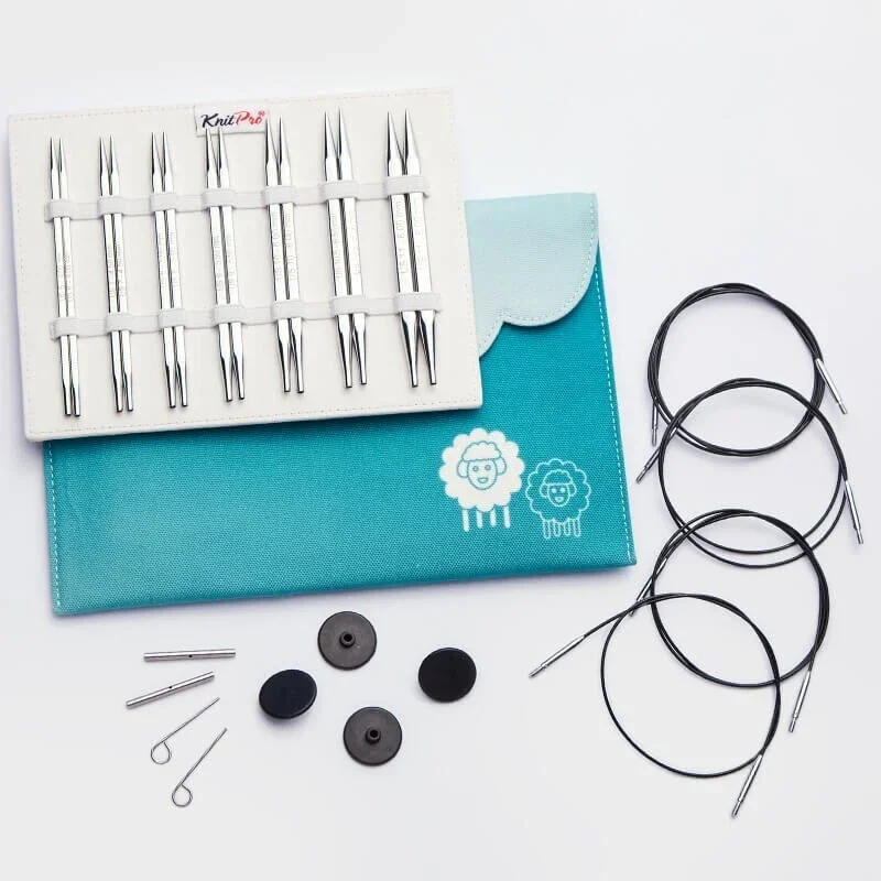 KnitPro Nova Cubics Utbytbara Rundstickor Set Deluxe Billig
