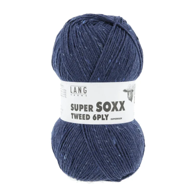Lang Yarns Super Soxx Tweed 6-Ply Sänkt pris