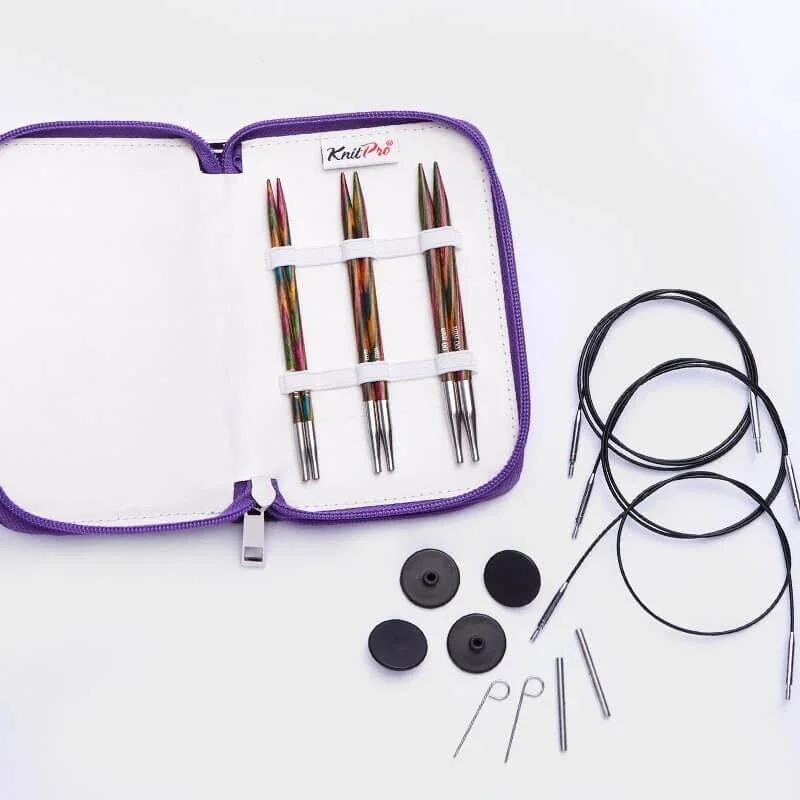 Utförsäljning KnitPro Symfonie Utbytbara Rundstickor Set Nybörjare (4, 5 och 6 mm)