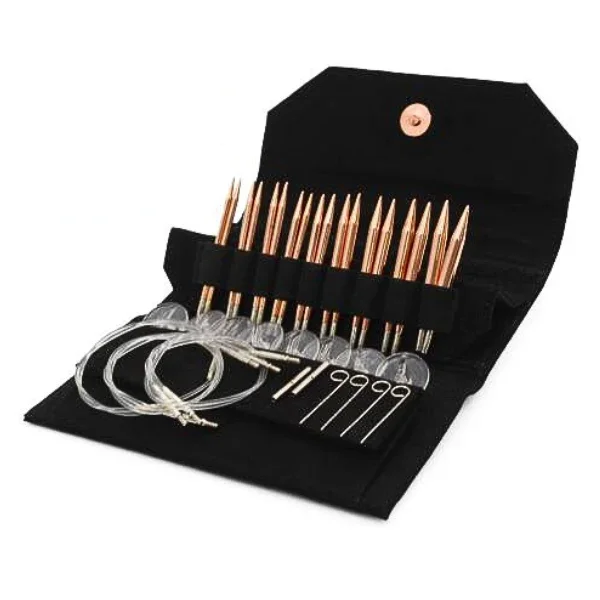 Nyhet LYKKE Utbytbara Rundstickor Set Cypra, Svart, 9 cm