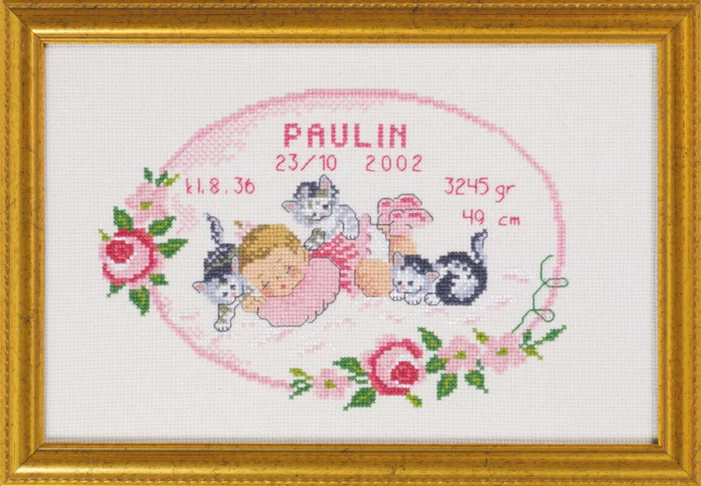 Lägg i varukorgen Broderikit Baby Paulin 29 x 19 cm R5425/82