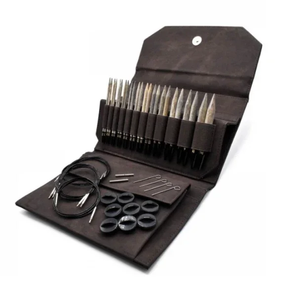 LYKKE Utbytbara Rundstickor Set Driftwood, Brun, 13 cm Sista chansen