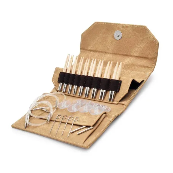LYKKE Utbytbara Rundstickor Set Naturale, Tan, 9 cm Beställ nu