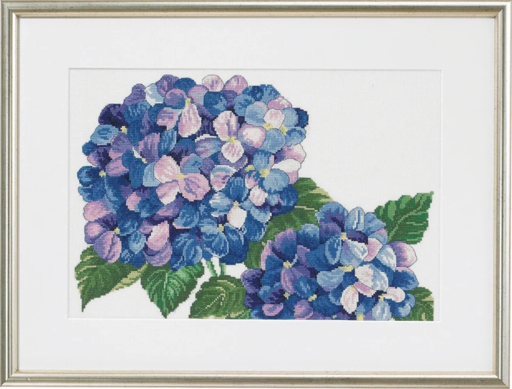 Beställ nu Broderikit Hortensia R5318 55 x 41 cm