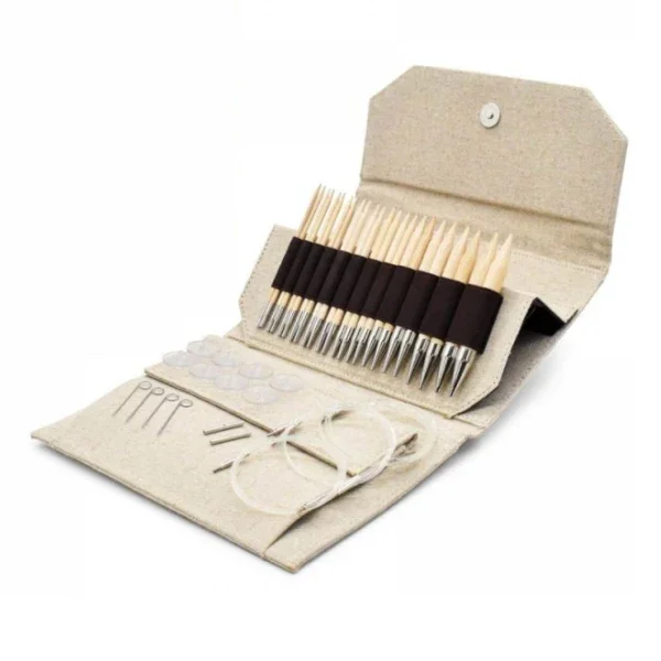 LYKKE Utbytbara Rundstickor Set Naturale, Beige, 13 cm Beställ idag