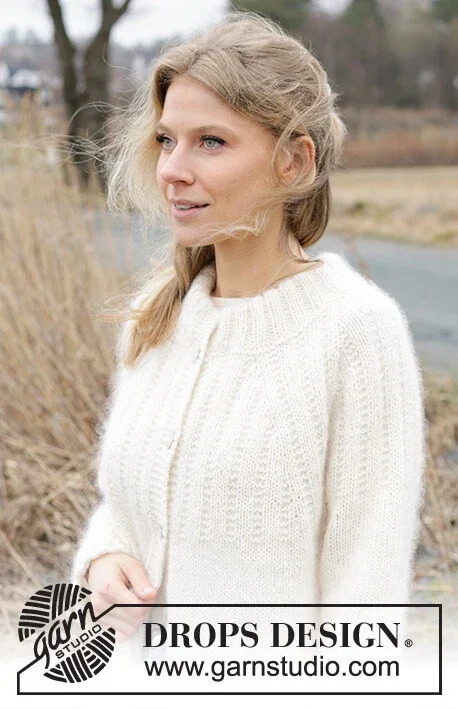 Bästa pris 243-2 Winter Owl Cardigan by DROPS Design