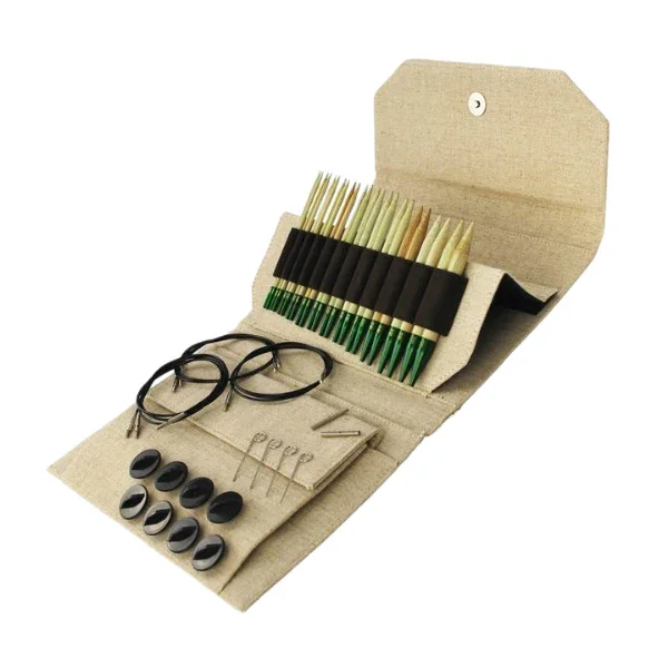 Sänkt pris LYKKE Utbytbara Rundstickor Set Grove, Beige, 13 cm