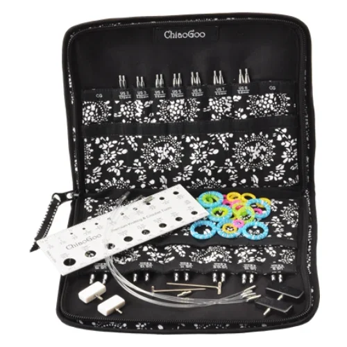 ChiaoGoo Utbytbara Rundstickset, Spin Bambus, Complete, 10 cm Extra rabatt