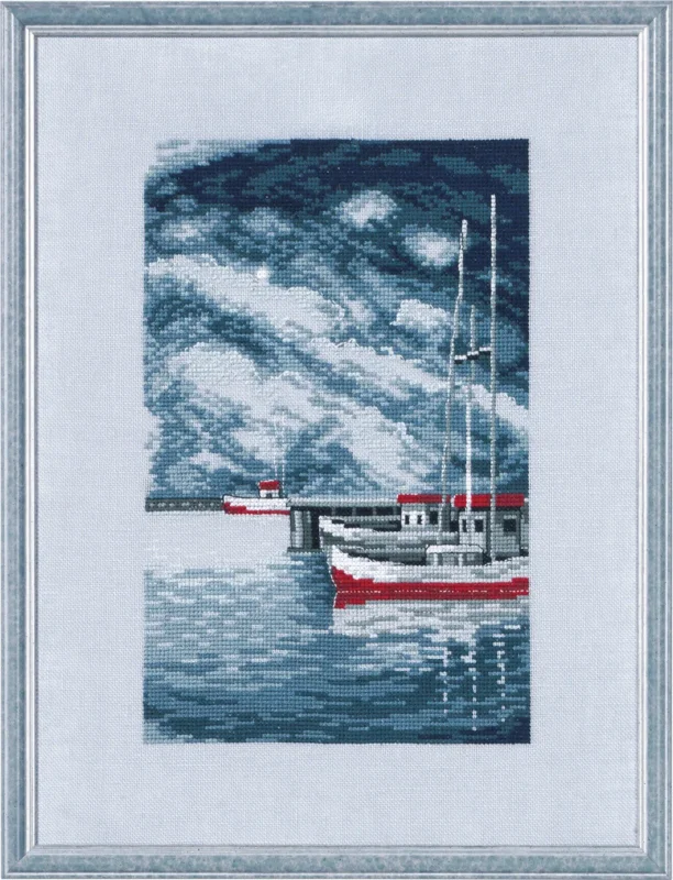 Broderikit Mullvad och segelbåtar R5636 26 x 35 cm Erbjudandepris
