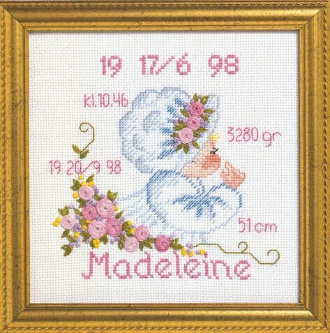 Outlet Broderikit Dop Madeleine R5420/82 19 x 19 cm