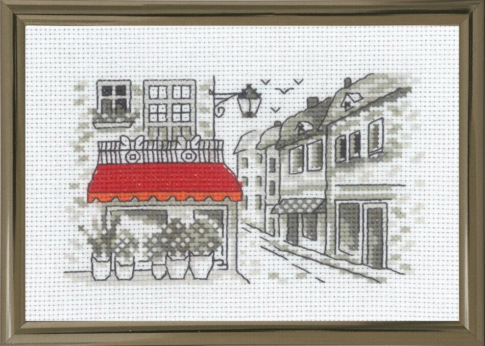 Broderikit Den röda markisen R5794 15 x 10 cm Rea