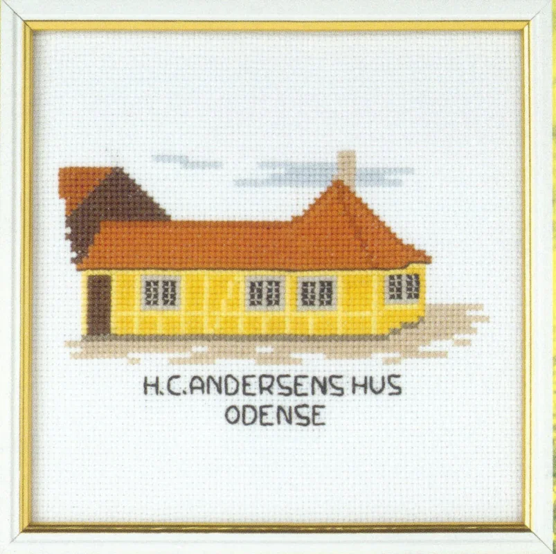Endast idag Broderikit H.C. Andersen hus 15 x 15 cm