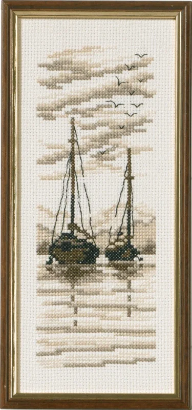 Billigare Broderikit Skepp R5619 22 x 9 cm