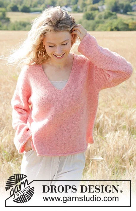 Kundfavorit 248-13 Coral Echoes by DROPS Design