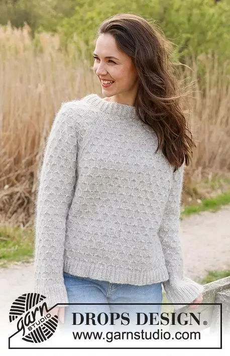 236-6 Northern Mermaid Sweater by DROPS Design risnedsättning