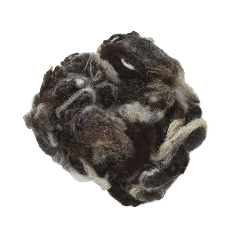 Ull i kryllig form, diverse naturfärger 20 gram Sista chansen