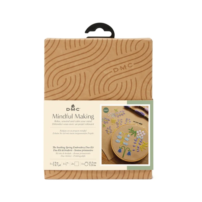 DMC Mindful making kit – brodera små nätta blommor Snabb frakt
