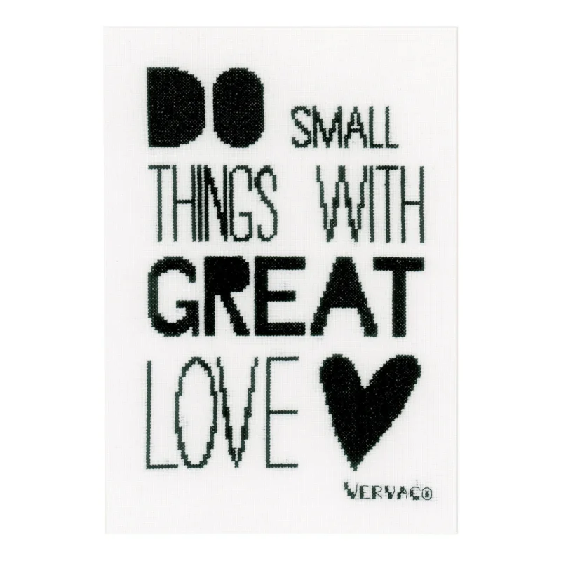 Broderikit Do small things Kundfavorit