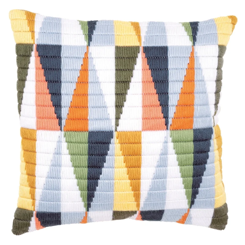 Broderikit kudde trianglar Outlet