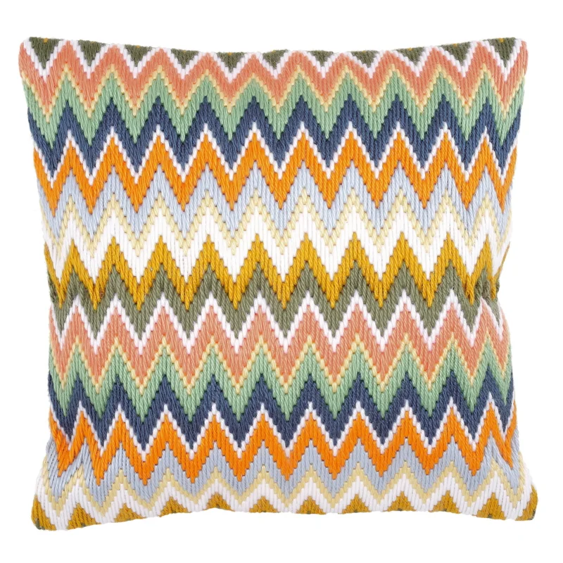 Broderikit kudde zigzag Begränsat erbjudande