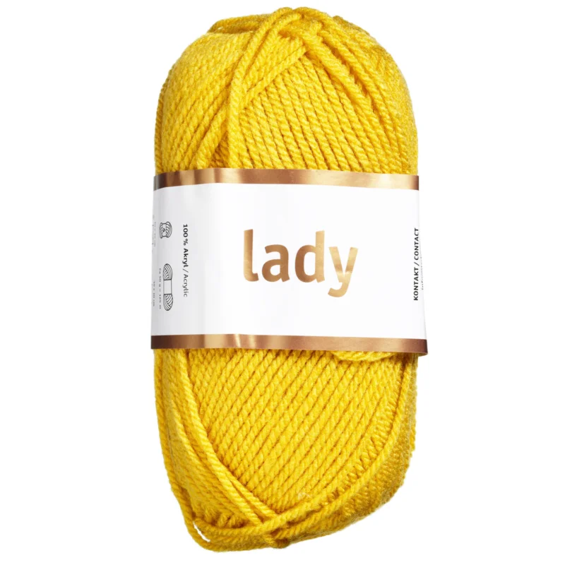 Fynd Garn Järbo Lady 50g senapsgul – 44210 Mustard yellow