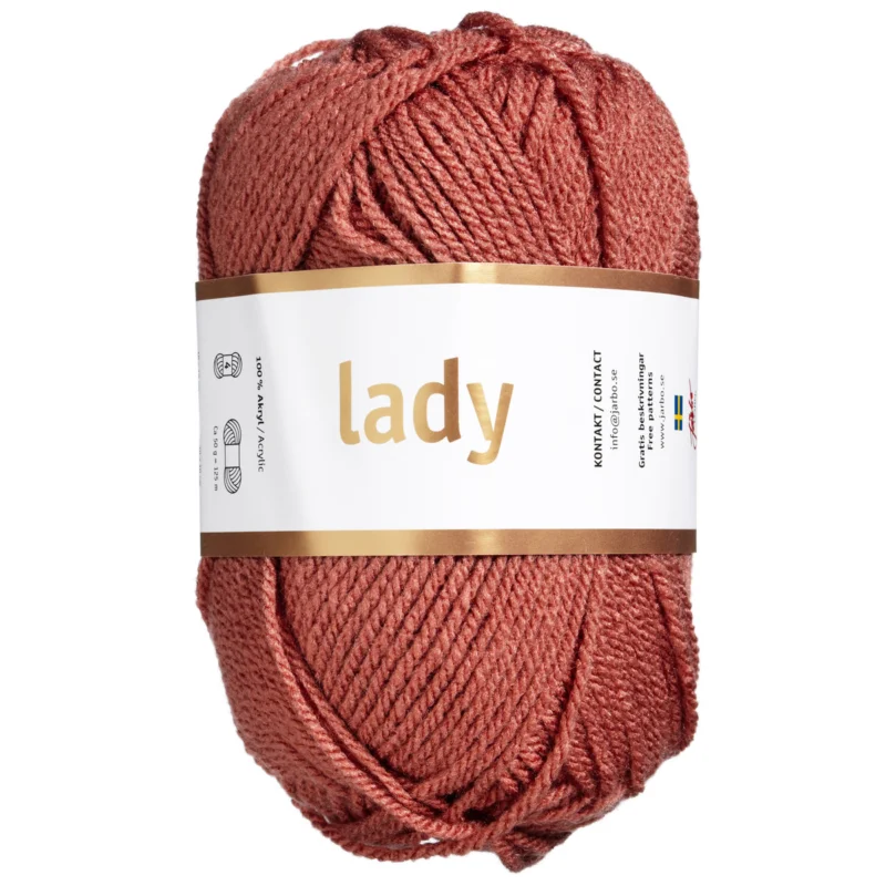 Garn Järbo Lady 50g gammelrosa – 44218 Old rose Erbjudande