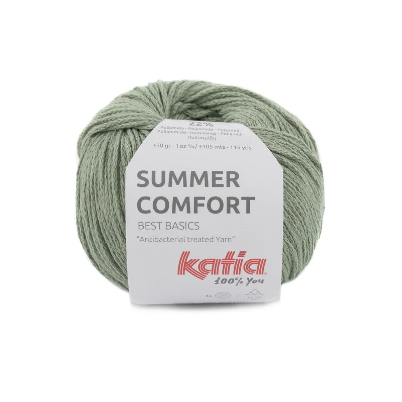 Garn Summer Comfort 50g khaki Billigare