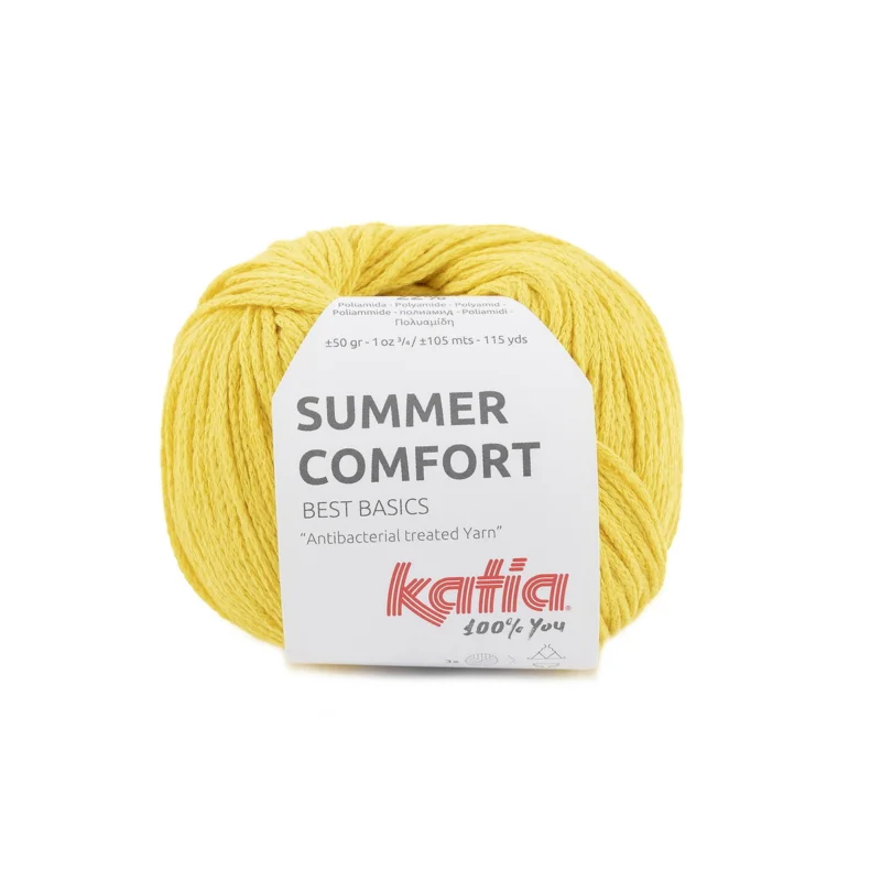 Fri frakt Garn Summer Comfort 50g c.gul
