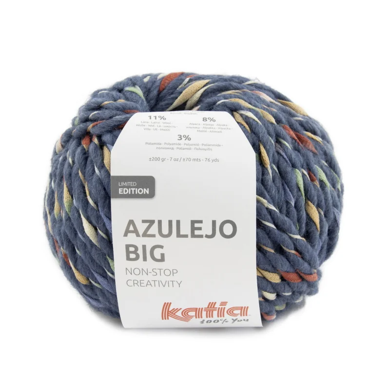 Erbjudande Garn Azulejo Big 200g blå