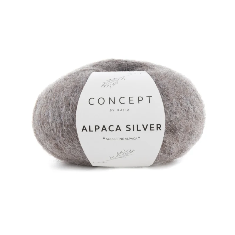 Extra rabatt Garn Alpaca silver 25g brun