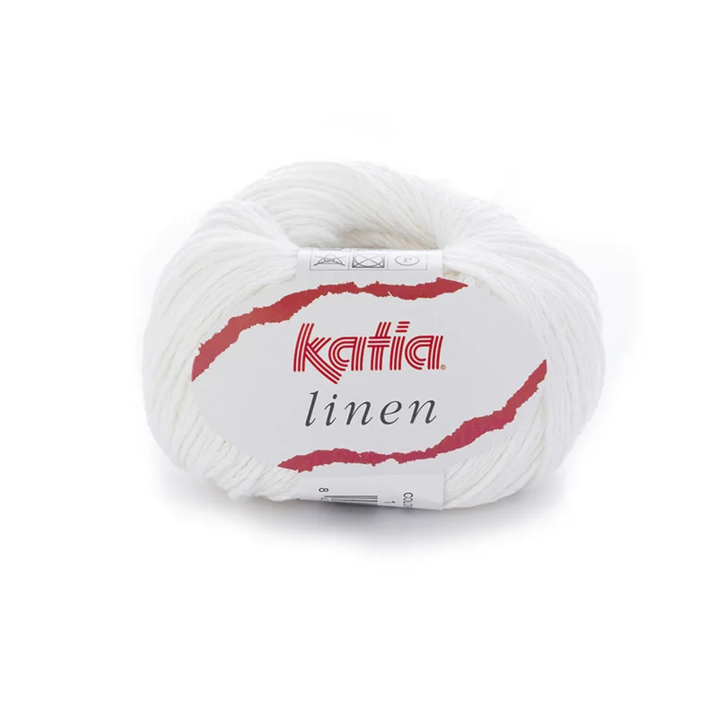 Garn Linen 50g vit Begränsad tid