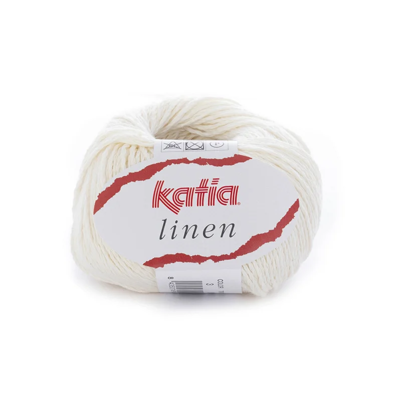 Garn Linen 50g creme Snabb frakt