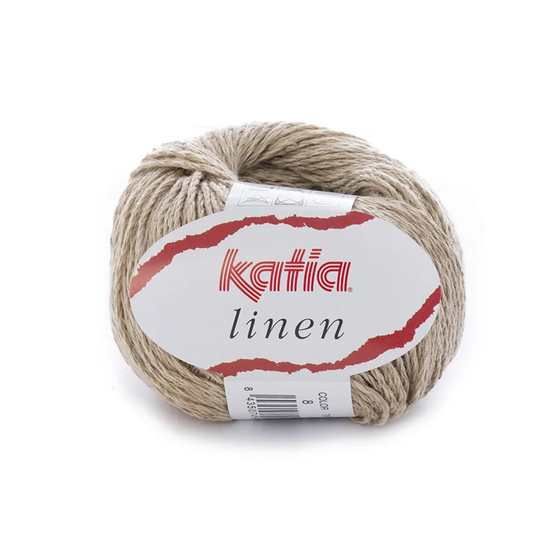 Garn Linen 50g kamel Lågt pris