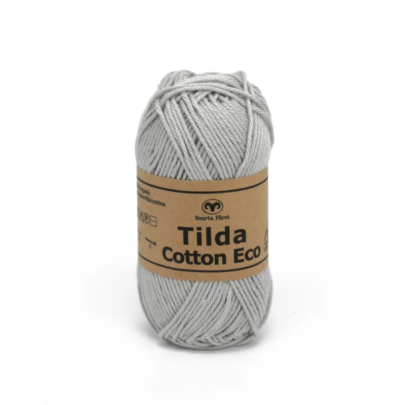 Garn Svarta Fåret Tilda Cotton Eco 25g ljusgrå – Mercury grey 212 Köp nu