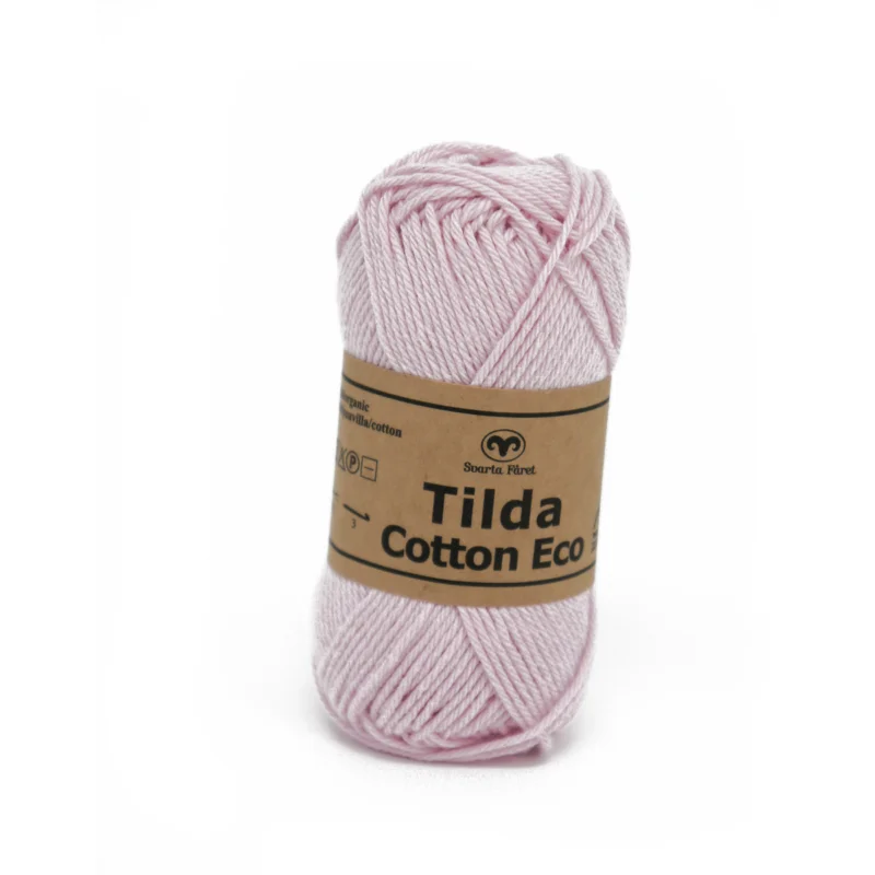 Garn Svarta Fåret Tilda Cotton Eco 25g ljusrosa – Pink-a-boo 241 risnedsättning