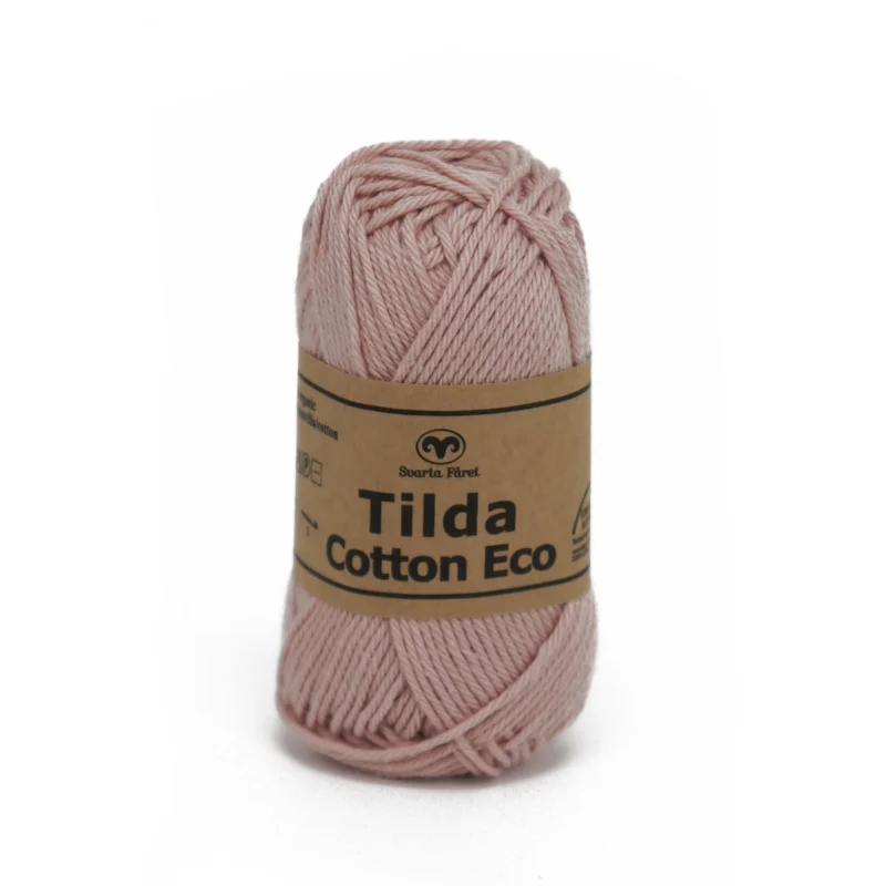 Garn Svarta Fåret Tilda Cotton Eco 25g puderrosa – Powder pink 242 Reapris