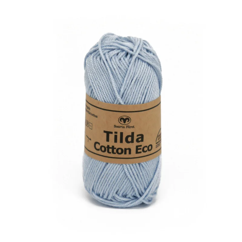 Garn Svarta Fåret Tilda Cotton Eco 25g ljus aqua – Aqua blue 274 Beställ nu