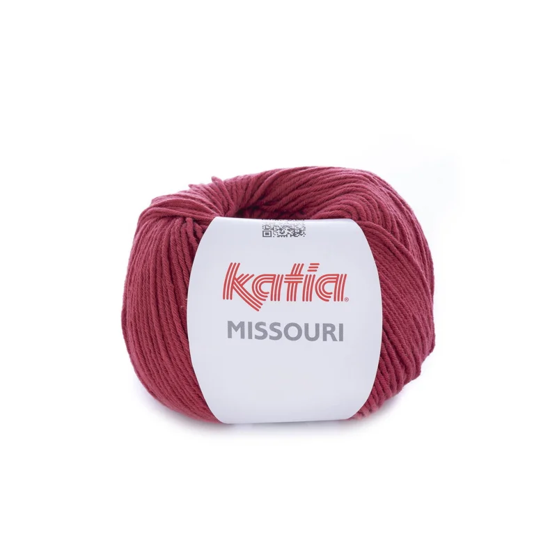 Fri frakt Garn Missouri 50g mörkröd