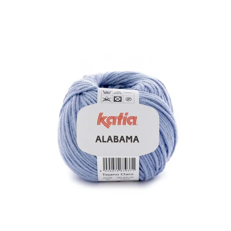 Bästa pris Garn Alabama 50g ljusblå