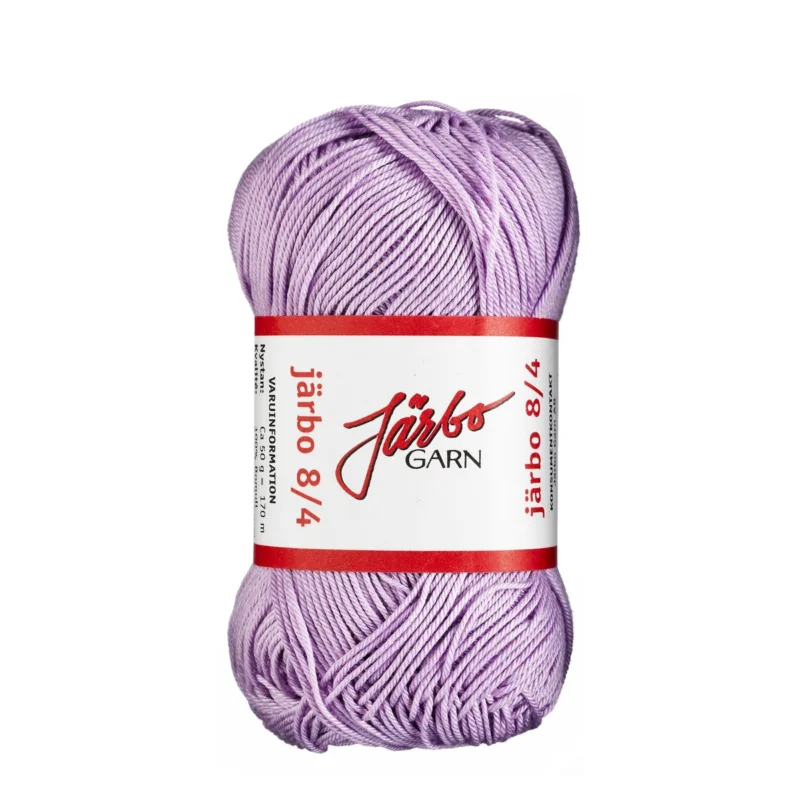 Garn Järbo 8/4 50g ljuslila – 32062 Pastel purple Säker betalning