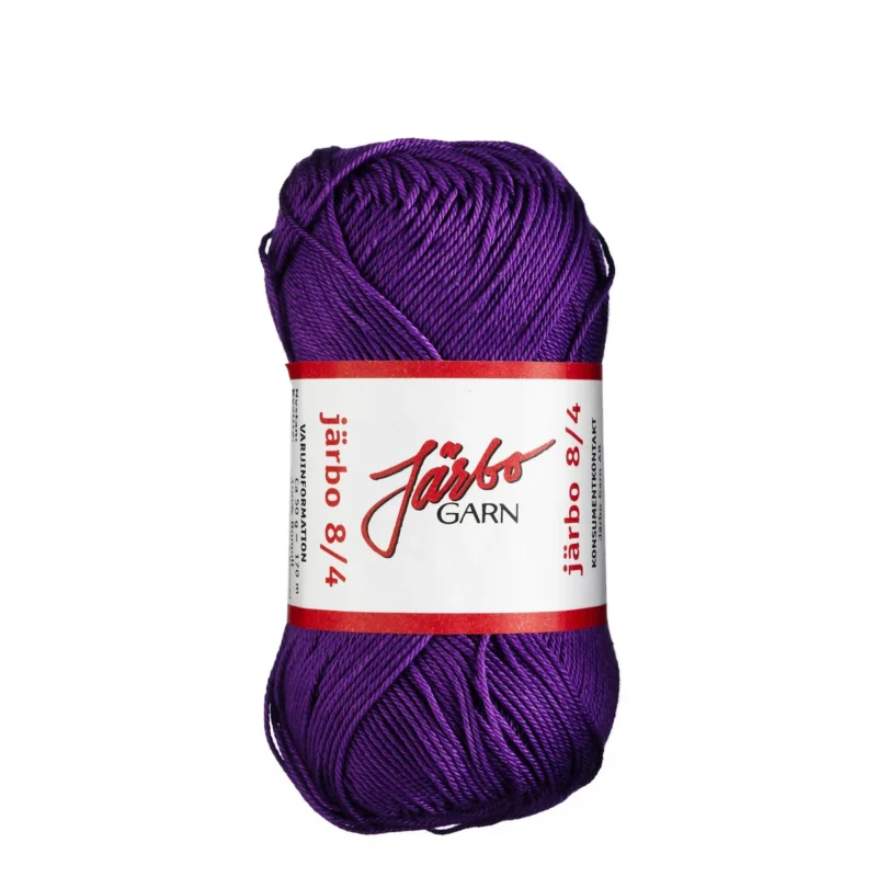 Garn Järbo 8/4 50g lila – 32021 Purple I lager