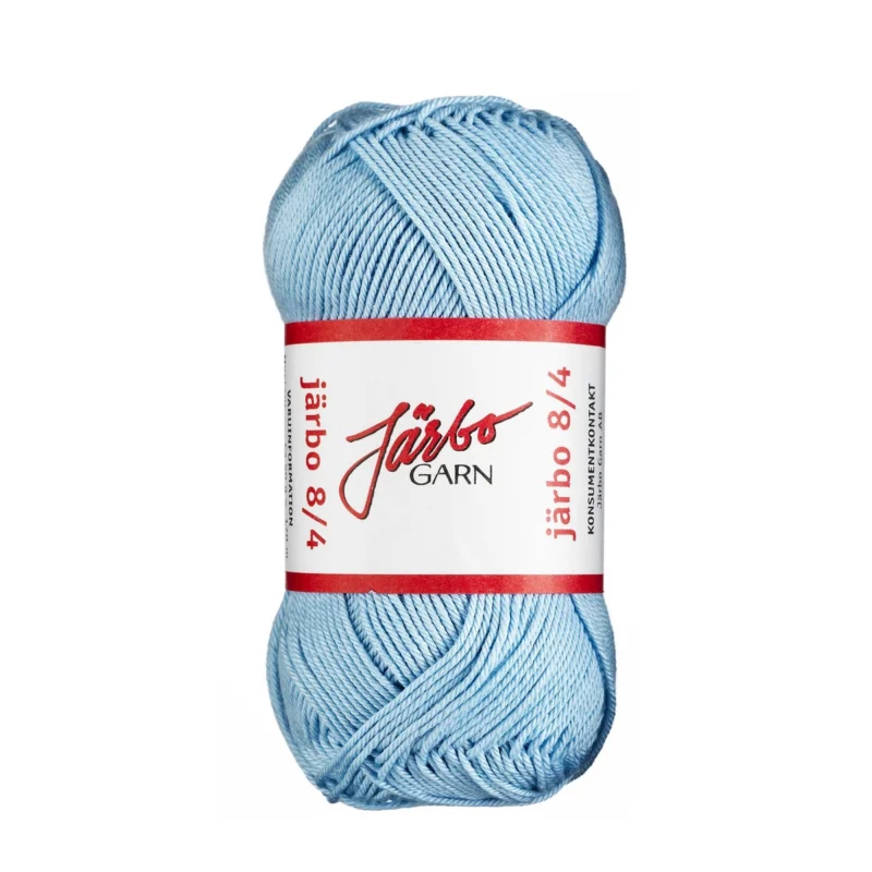 Fri frakt Garn Järbo 8/4 50g ljusblå – 32008 Pastel blue