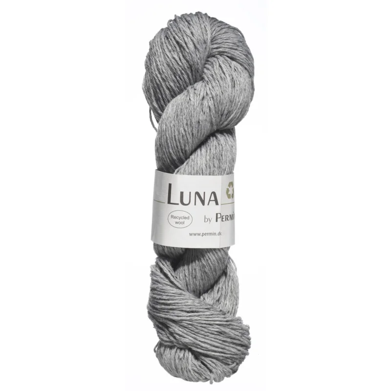 Garn Luna 50g ljusgrå Begränsat erbjudande