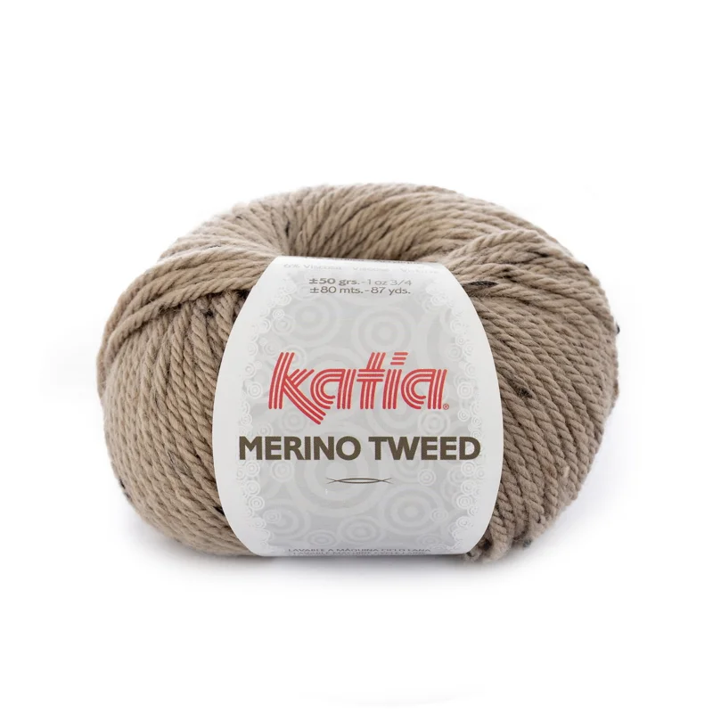 Rabatt Garn Katia Merino Tweed 50g beige – 301 Beige