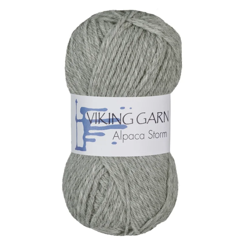 Viking Garn Alpaca Storm 50g ljusgrå 513 Outlet
